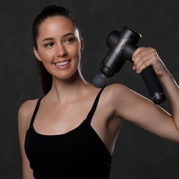 Eleeels X4 Massage Gun with Twistable Handle - Black