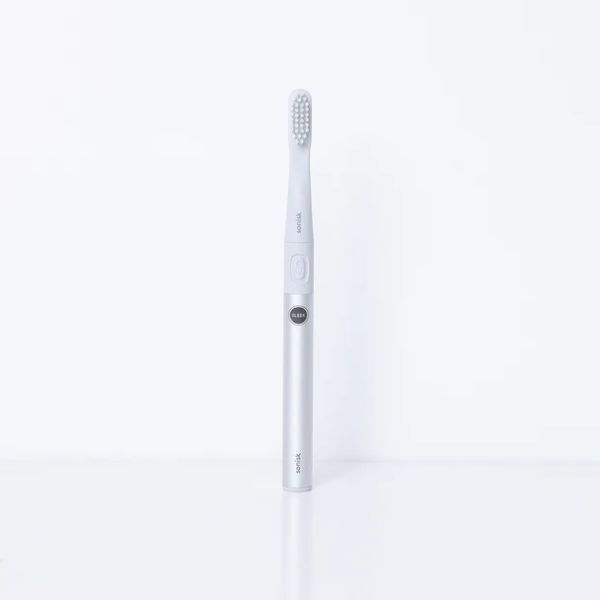 Sonisk Sleek Battery Toothbrush - Metallic Silver