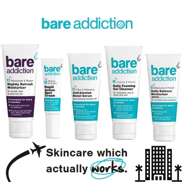 Bare Addiction Travel Size Skincare Set