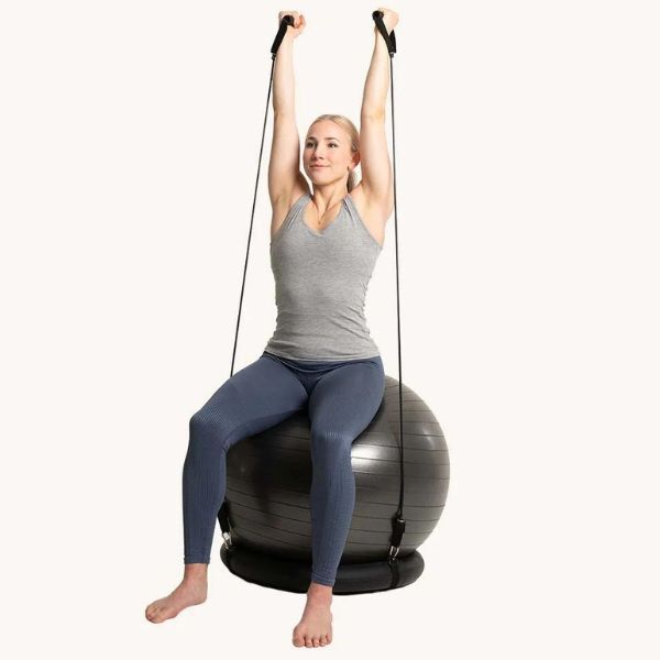 Swedish Posture Ergonomic Gymball with Resistance Bands