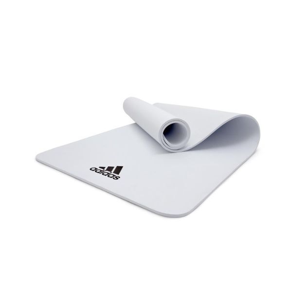 Adidas 8mm Yoga Exercise Mat - White