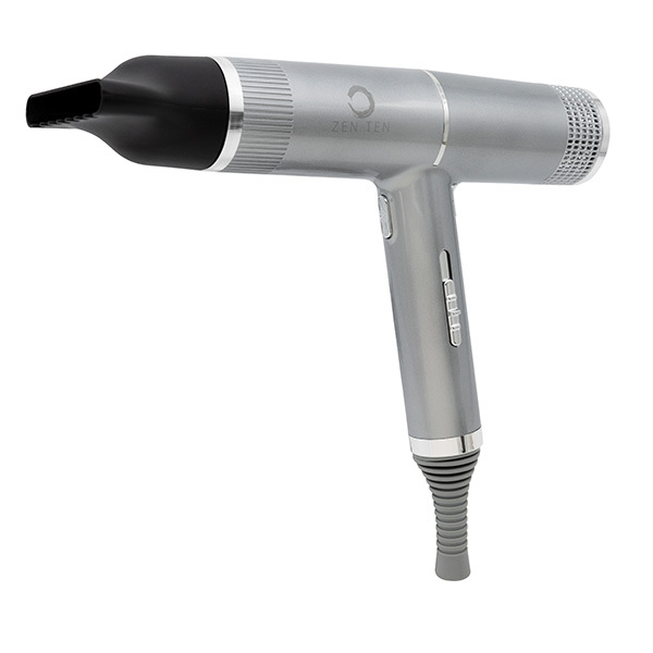 Zenten New Concept T-Shape Lightweight Hair Dryer Silver