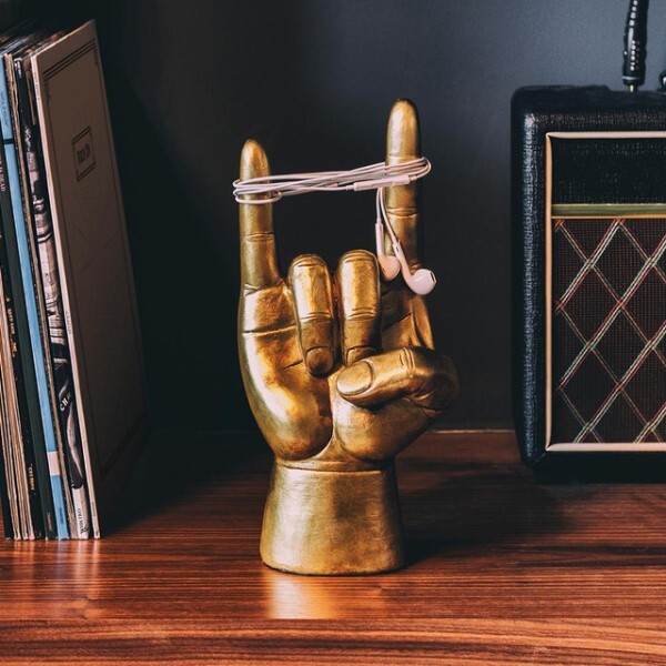 Suck UK Rock On Gold Headphones Stand