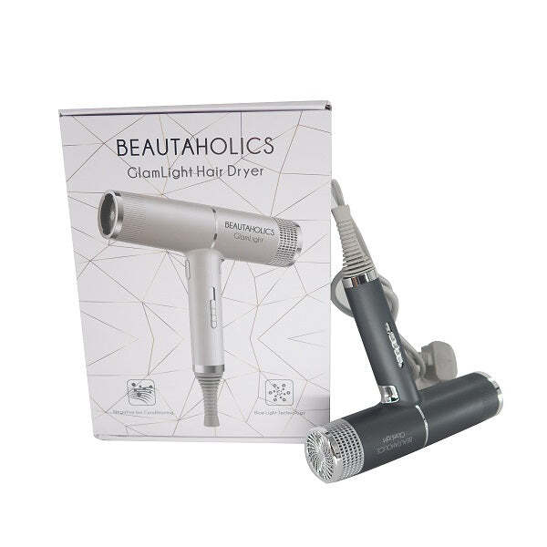 Beautaholics GlamLight Ultra Lightweight Hair Dryer Charcoal