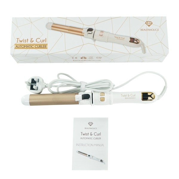 Beautaholics Twist & Curl Automatic Hair Curler - White 32mm