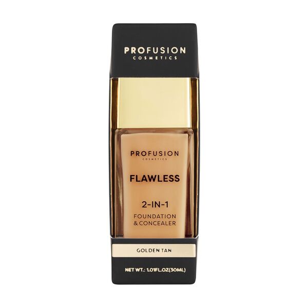 Profusion Cosmetics Flawless 2-IN-1 Foundation | Golden Tan