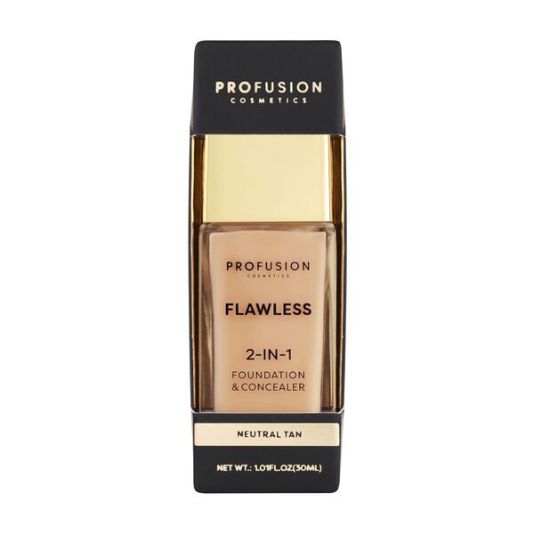 Profusion Cosmetics Flawless 2-IN-1 Foundation | Neutral Tan