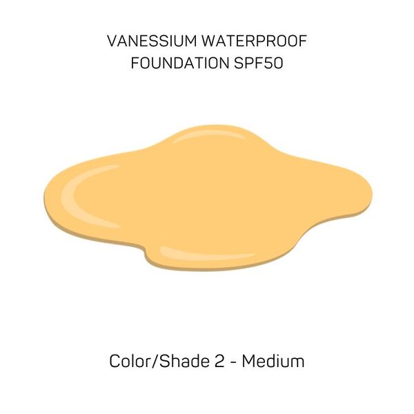 Vanessium Waterproof Foundation SPF50 / Shade 2-02 30ml