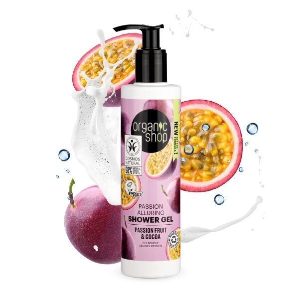 Organic Shop Passion Shower Gel Passion Fruit & Cocoa 280ml