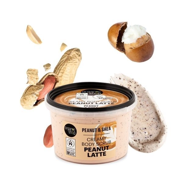 Organic Shop Peanut Latte Body Scrub Peanut & Shea 250ml