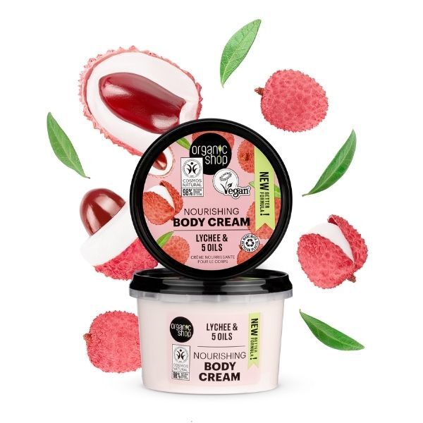 Organic Shop Nourishing Body Cream Lychee 250ml