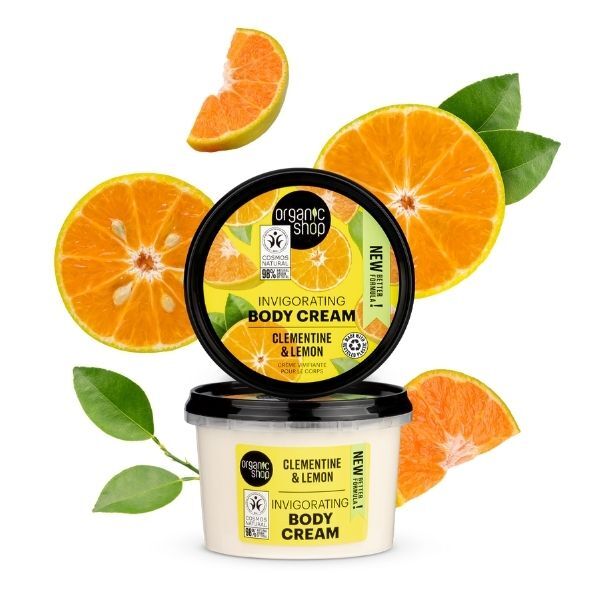 Organic Shop Invigorating Body Cream Clementine&Lemon 250ml