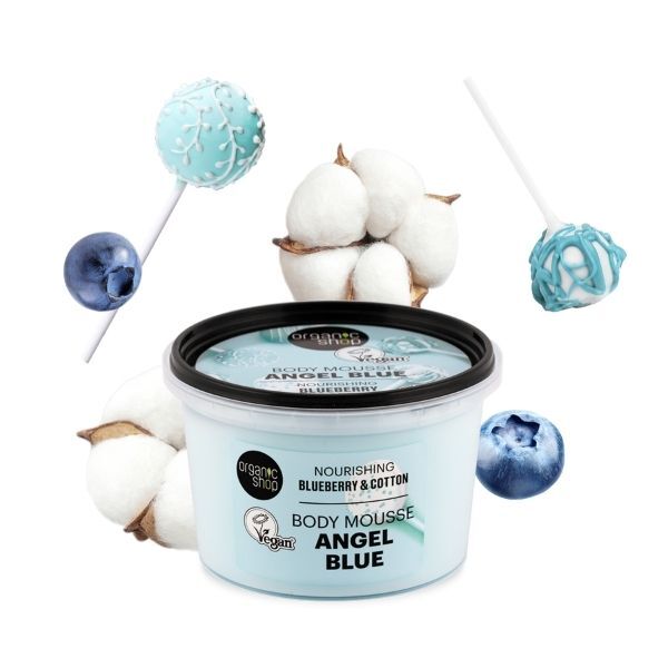 Organic Shop Angel Blue Body Mousse Blueberry & Cotton 250ml