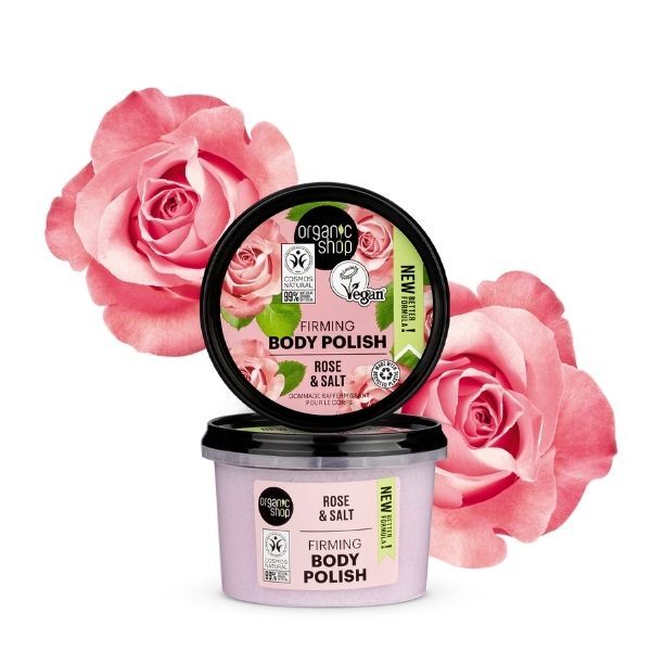 Organic Shop Firming Body Polish Rose & Salt 250ml