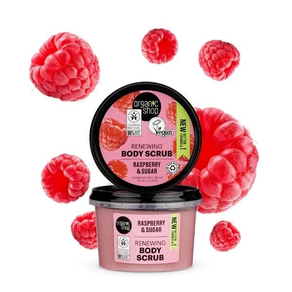 Organic Shop Renewing Body Scrub Raspberry & Sugar 250ml