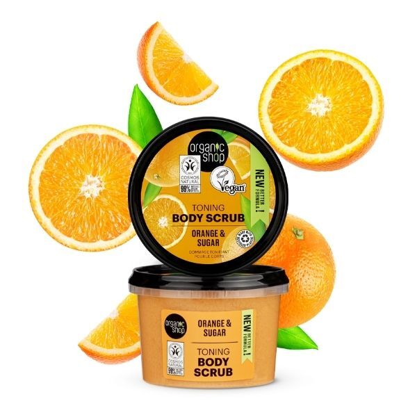 Organic Shop Toning Body Scrub Orange & Sugar 250ml