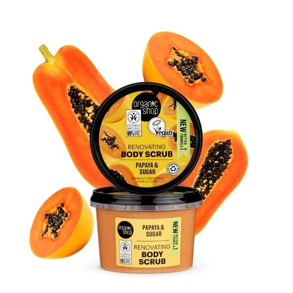 Organic Shop Renovating Body Scrub Papaya & Sugar 250ml