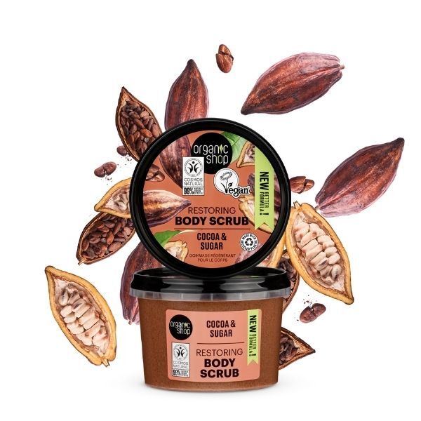 Organic Shop Restoring Body Scrub Cocoa & Sugar 250ml