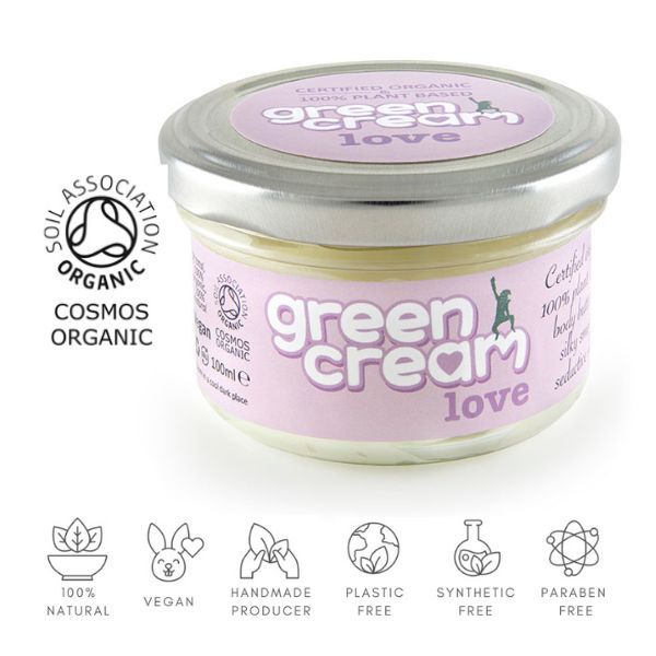 Green Cream Body Butter Jasmine & Rose - Cosmos Organic