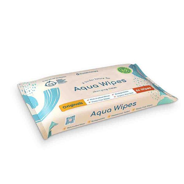 Aqua Wipes Original Printed Carton, 12 Packs