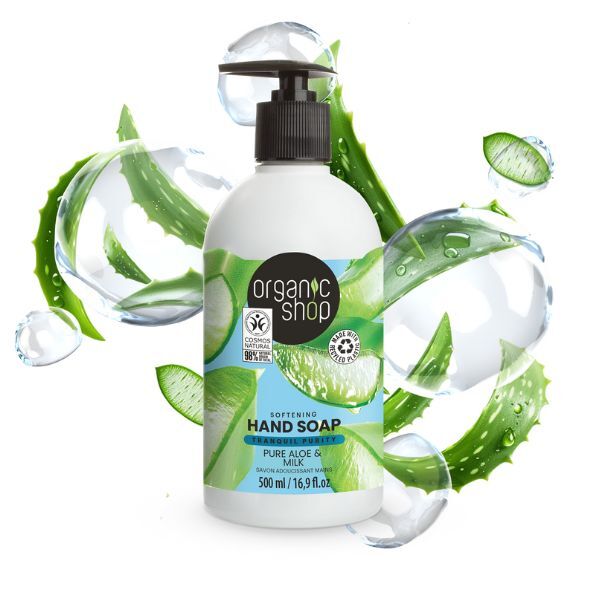 Organic Shop Softening Hand Soap Aloe & Milk 500ml