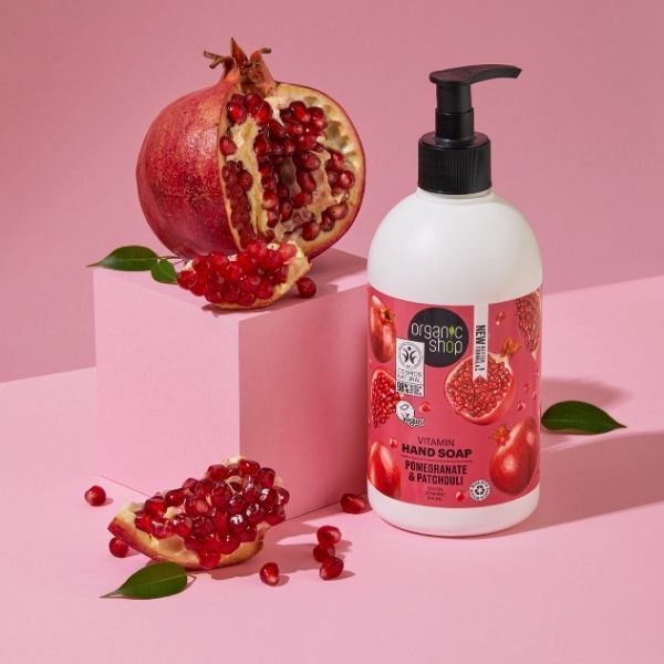 Organic Shop Vitamin Hand Soap Pomegranate & Patchouli 500ml