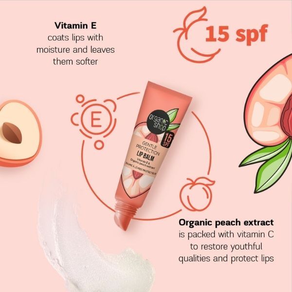 Organic Shop Gentle Protection Lip Balm SPF 15 10ml