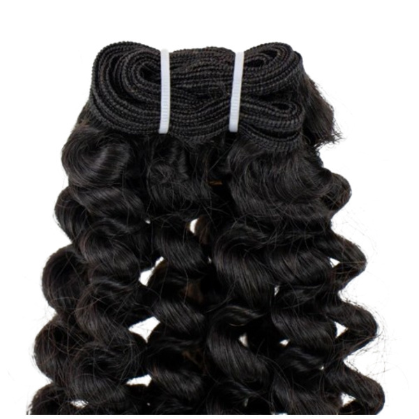 House Of Hair UK Deep Curly Ebony Weft 16 - Bundle