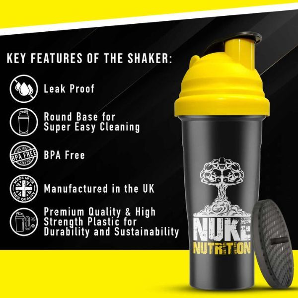 Nuke Nutrition Protein Shaker Gym Bottle-700ml