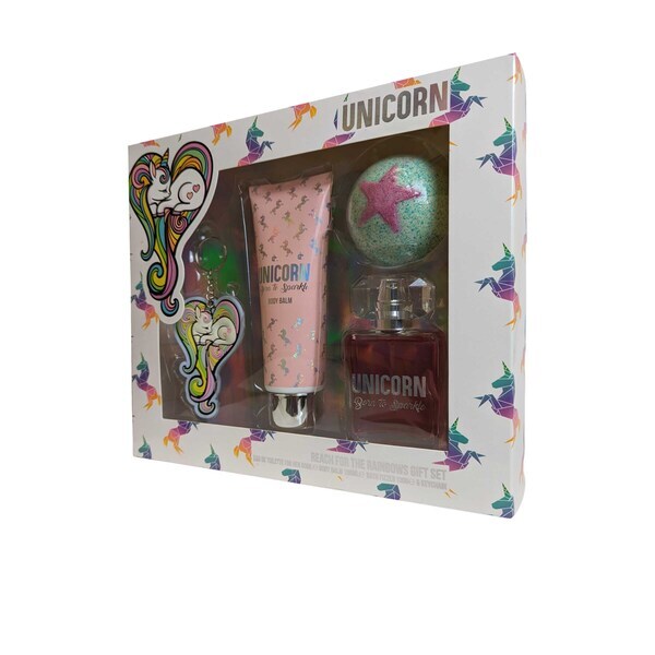 Unicorn Reach for the Rainbows Gift Set Fragrance and Bath