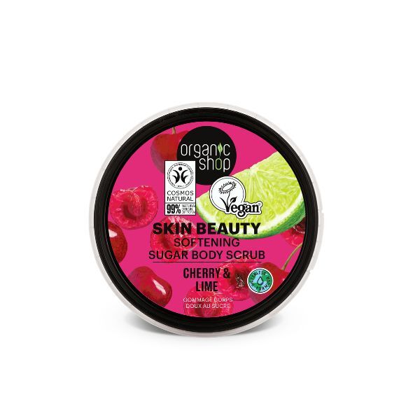 Organic Shop Softening Sugar Body Scrub Cherry & Lime 250 ml