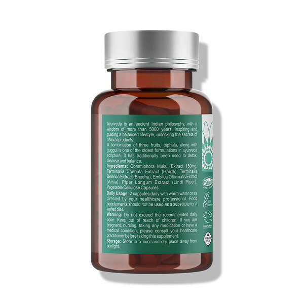 Hesh Triphala Guggul Vegan Capsules 60ct.