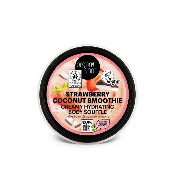 Organic Shop Strawberry Coconut Smoothie Body Souffle 250ml