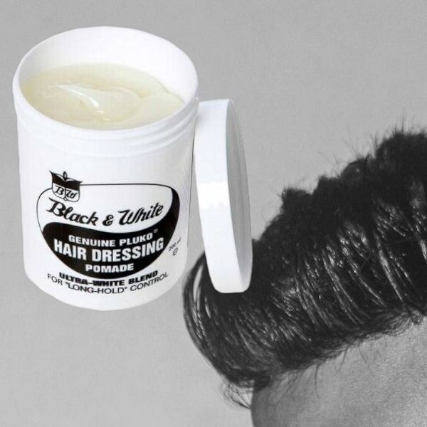 Black and White Pluko Hair Dressing Pomade 200ml