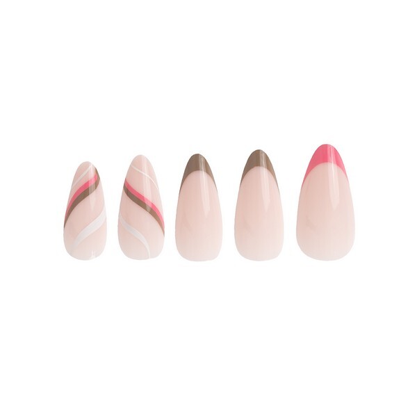 Invogue Coco Blush Almond Nails (24 Pieces)