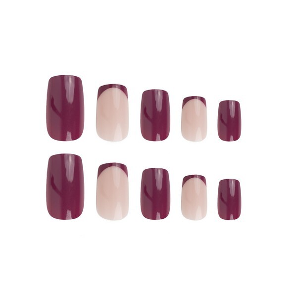 Nail HQ Pretty In Plum Square Nails