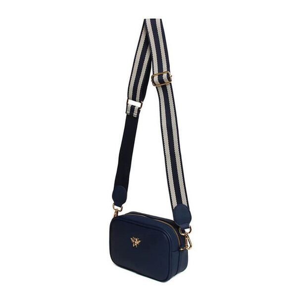 Alice Wheeler Mini Mayfair Blue Crossbody Bag