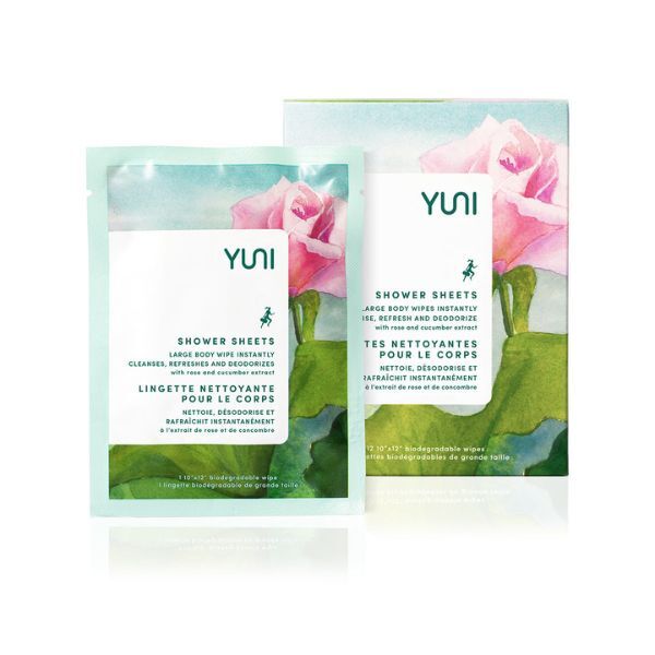 Yuni Beauty Rose Cucumber Shower Sheets Large - Box of 12