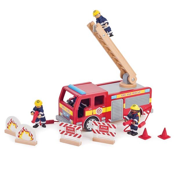 Tidlo Wooden Fire Engine Toy