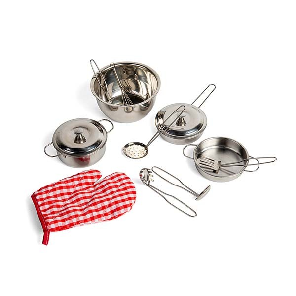 Bigjigs Toys Stainless Steel Kitchenware Set