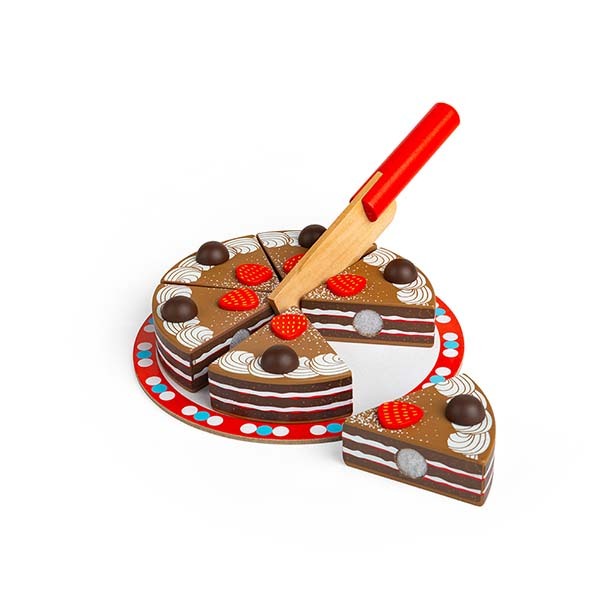 Bigjigs Toys Wooden Chocolate Cake Toy