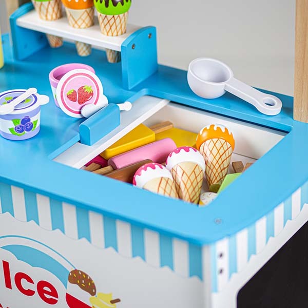 Bigjigs Toys Wooden Ice Cream Cart