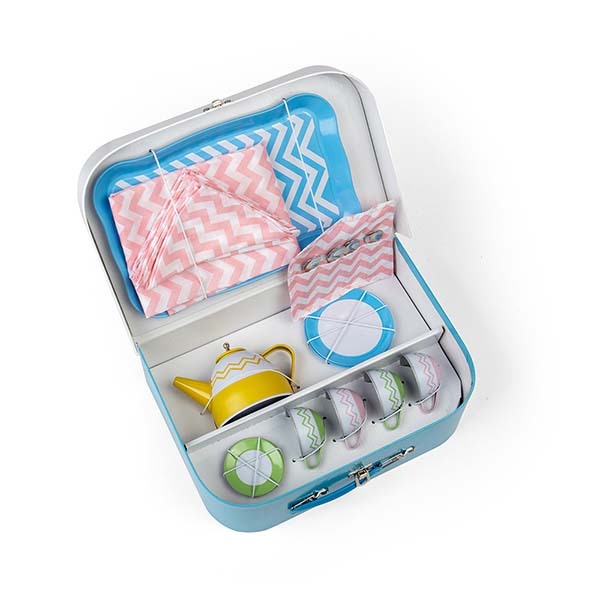 Bigjigs Toys Tin Tea Set With Carry Case