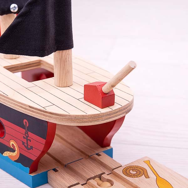 Bigjigs Rail Pirate Galleon Tunnel