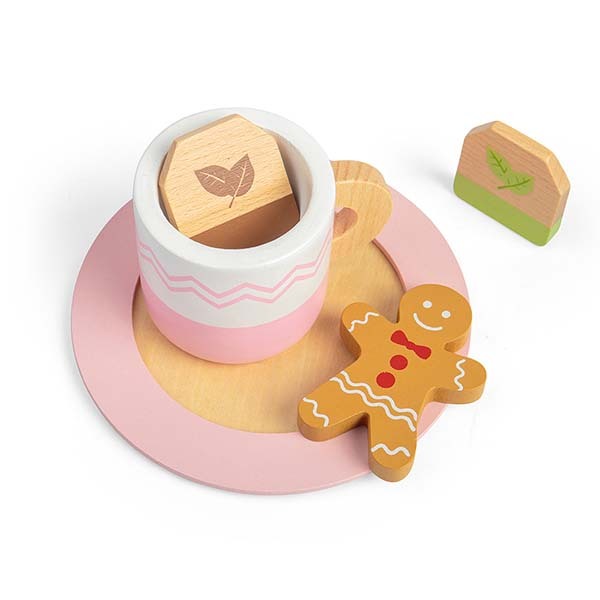 Bigjigs Toys Wooden Tea Set For Two Playset