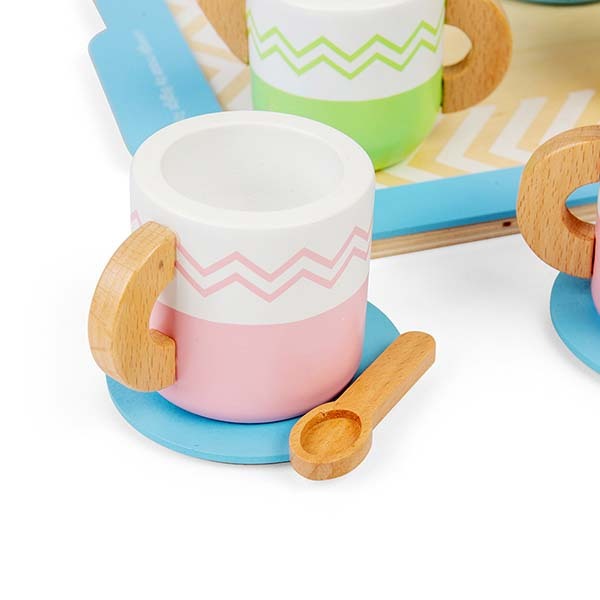 Bigjigs Toys Wooden Tea Tray Set