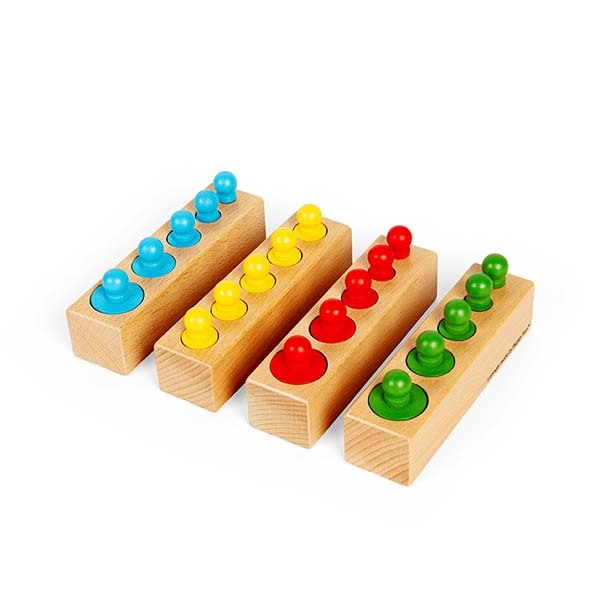 Bigjigs Toys Wooden Peg Blocks Sorting Toy