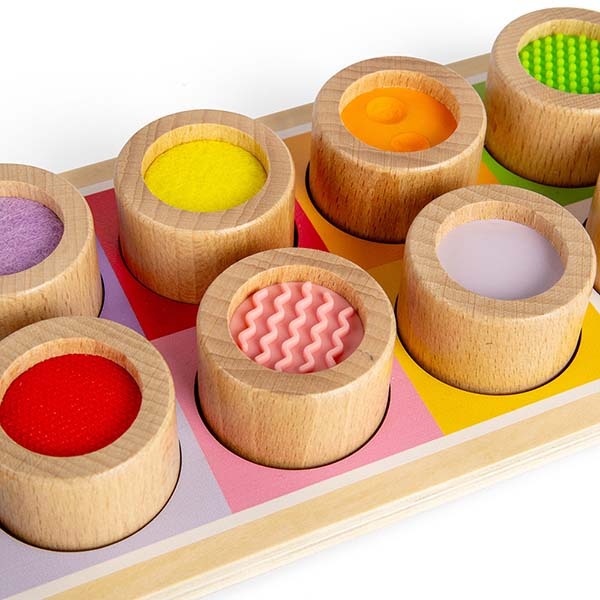 Bigjigs Toys Wooden Rainbow Sensory Board