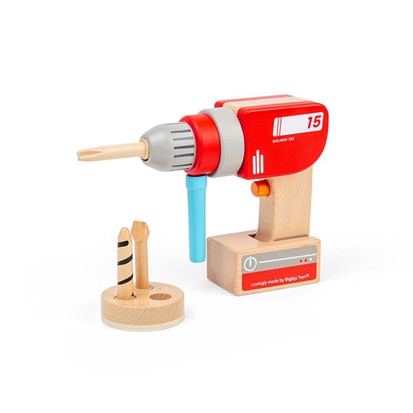 Bigjigs Toys Wooden Toy Drill Set