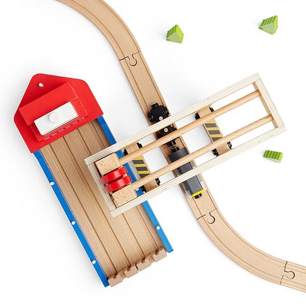 Bigjigs Rail Gantry Crane, Wooden Train Set Accessory